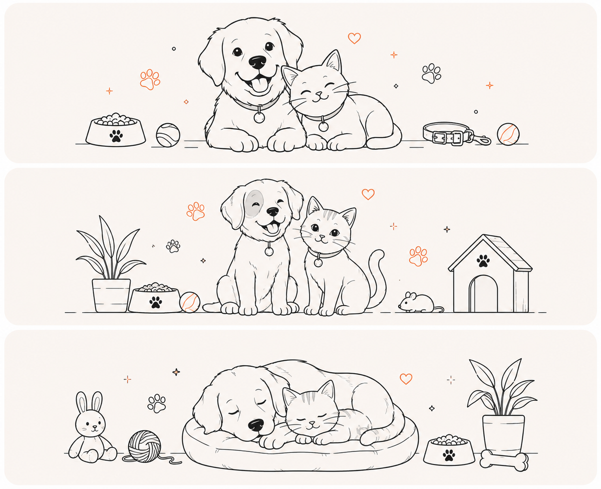 Happy pets