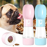Portable dog water bottle dispenser leakproof for outdoor travel and walking